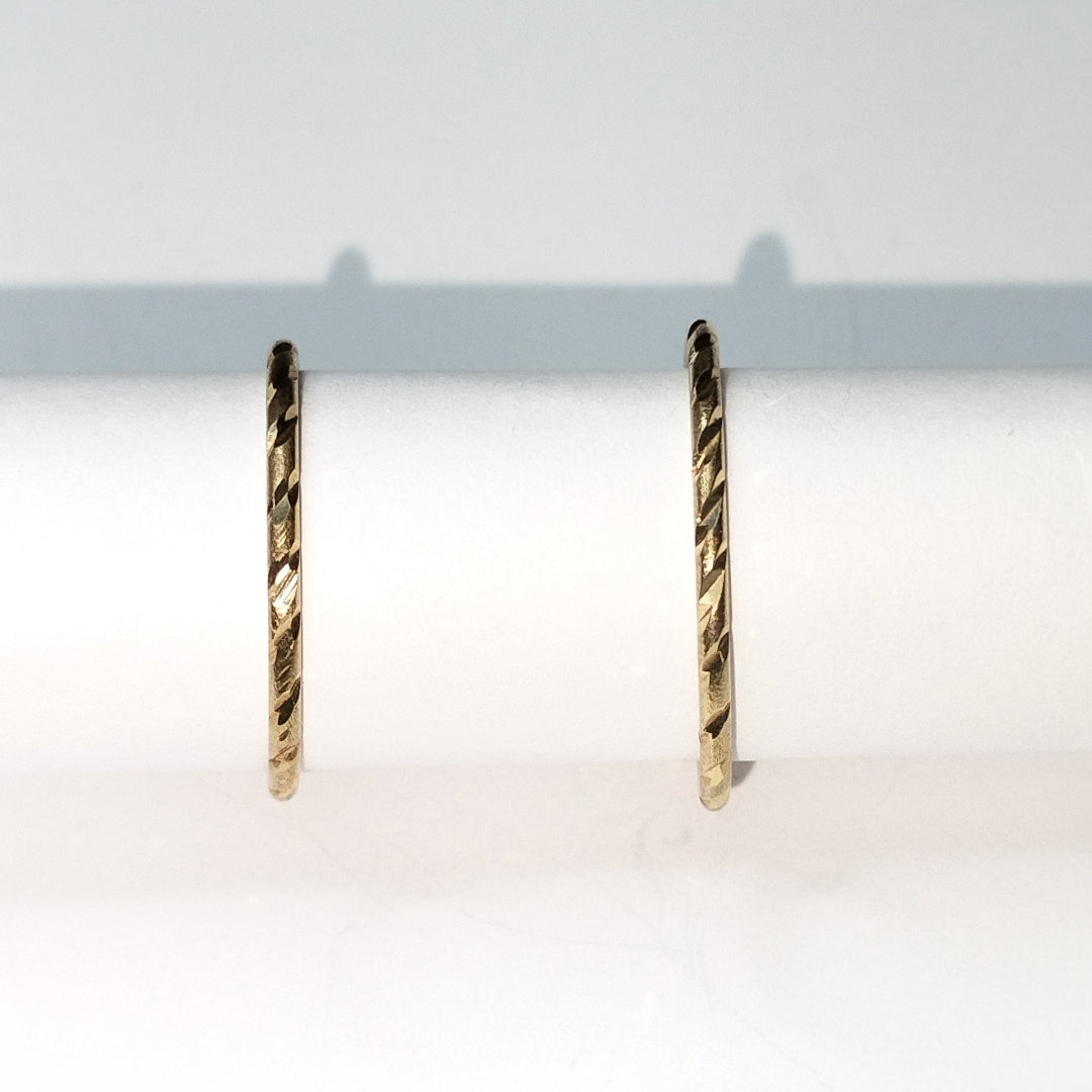 ARRACADAS PAR ORO 14 K 1,50 GRMS (SEMINUEVO)