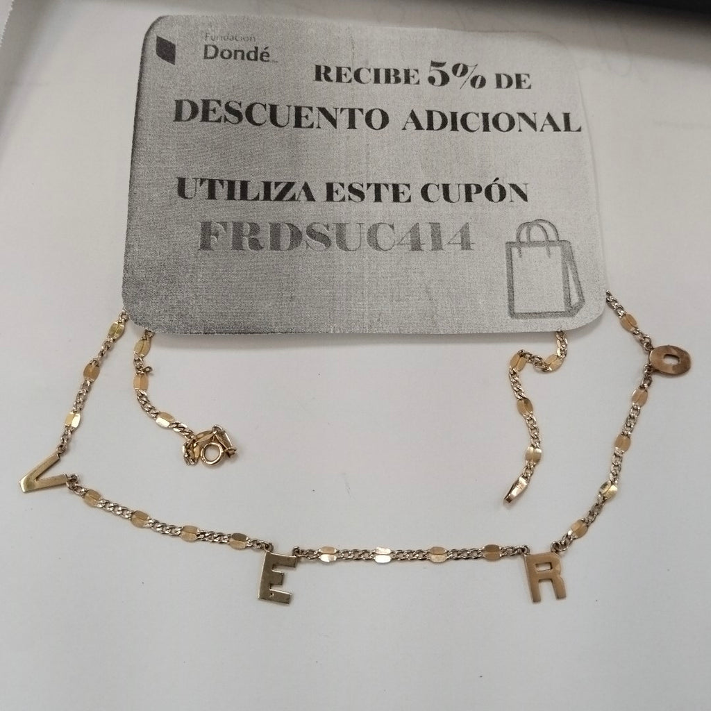COLLAR ORO 10 K 3,60 GRMS (SEMINUEVO)
