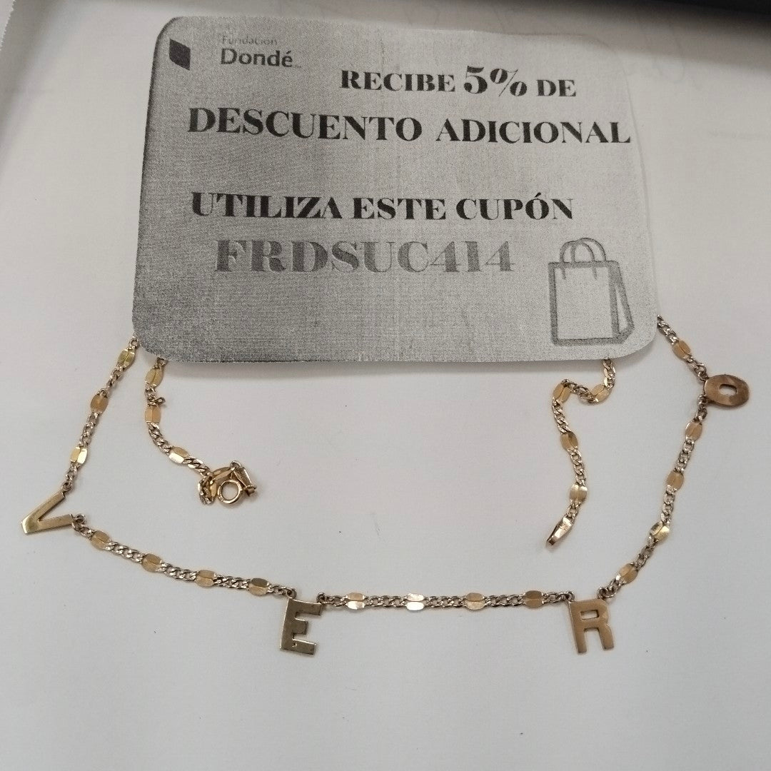COLLAR ORO 10 K 3,60 GRMS (SEMINUEVO)