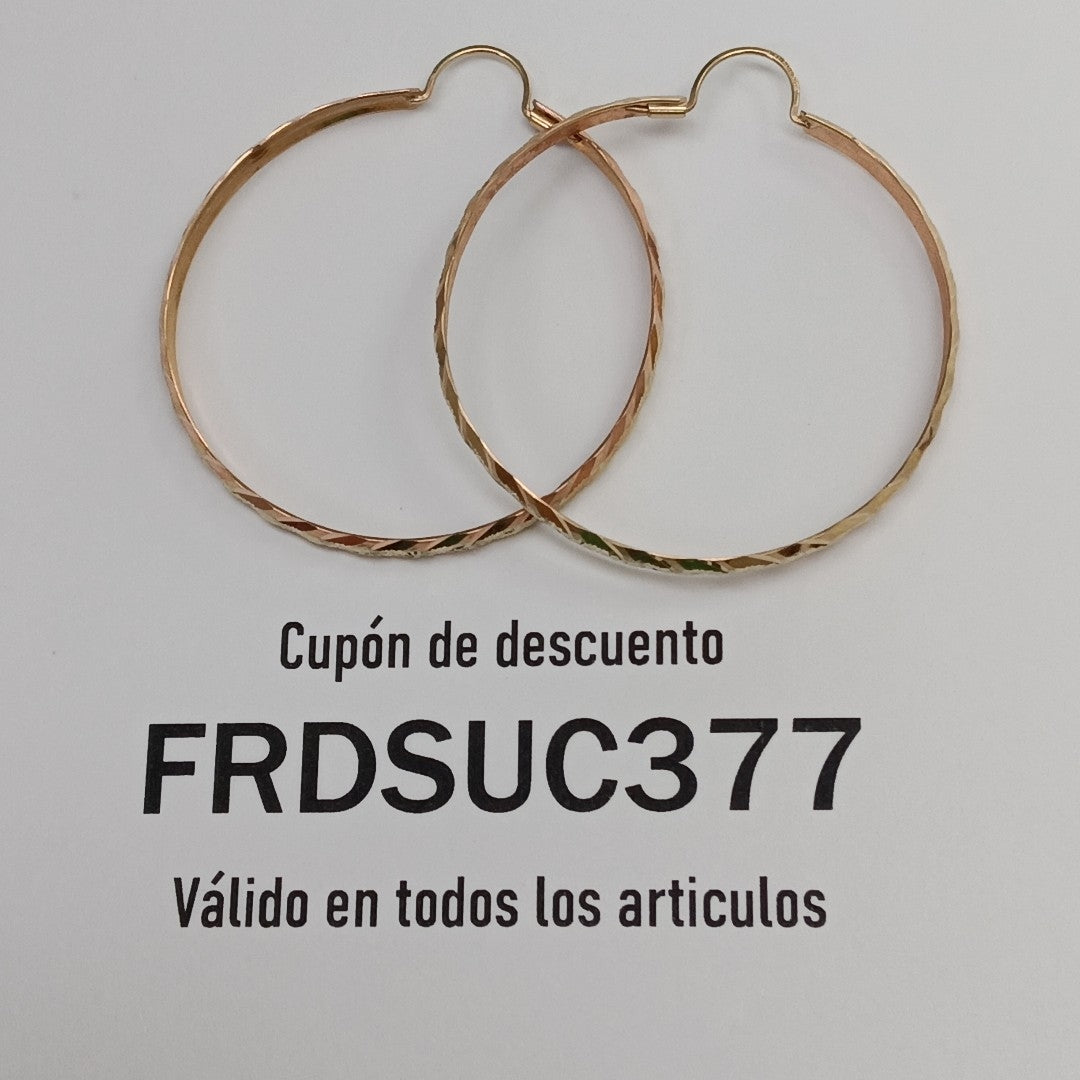 ARRACADAS PAR ORO 8 K 4.6 GRMS (SEMINUEVO)