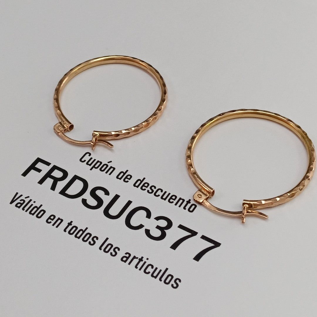 ARRACADAS PAR ORO 10 K 3.5 GRMS (SEMINUEVO)