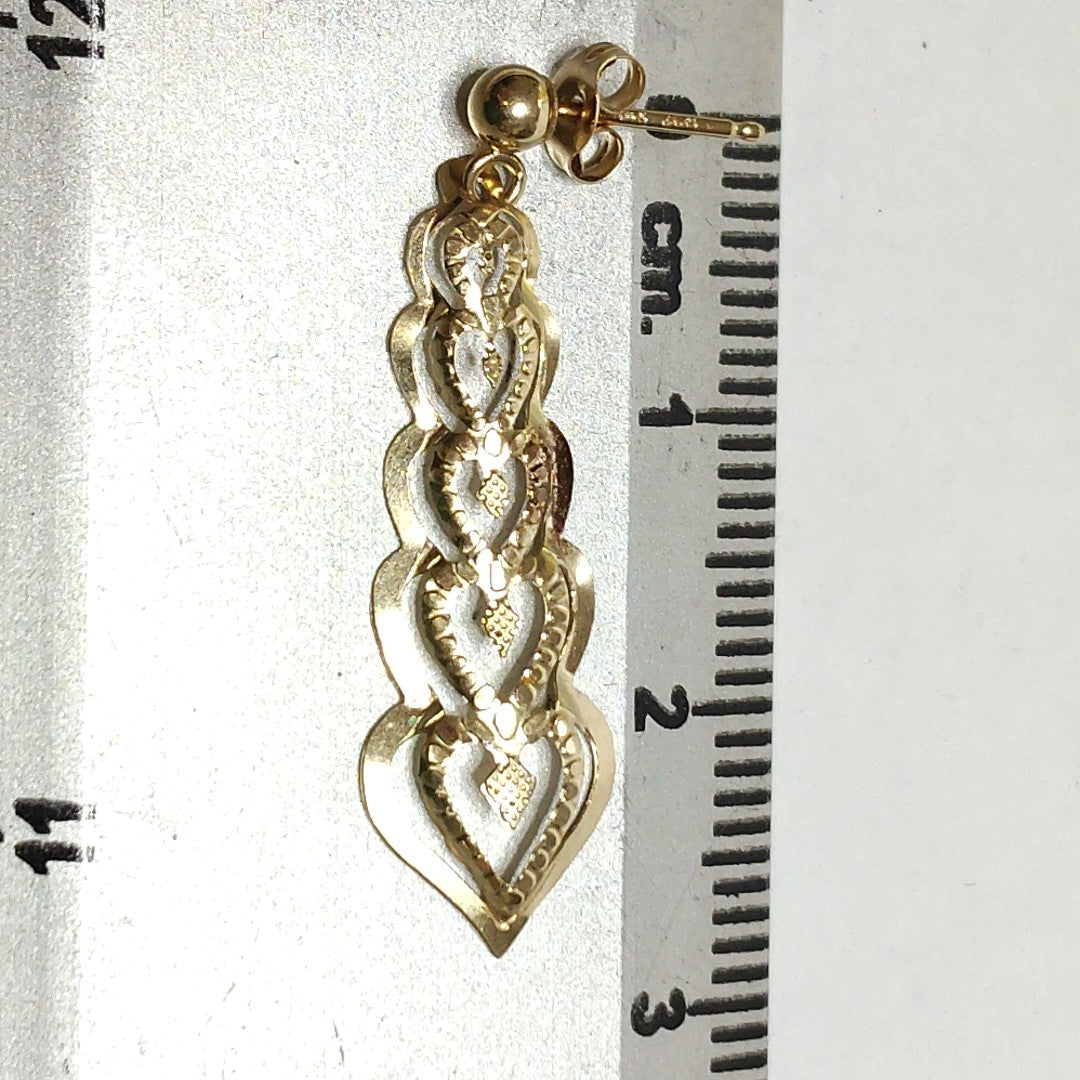 ARETES PAR ORO 14 K 0,60 GRMS (SEMINUEVO)
