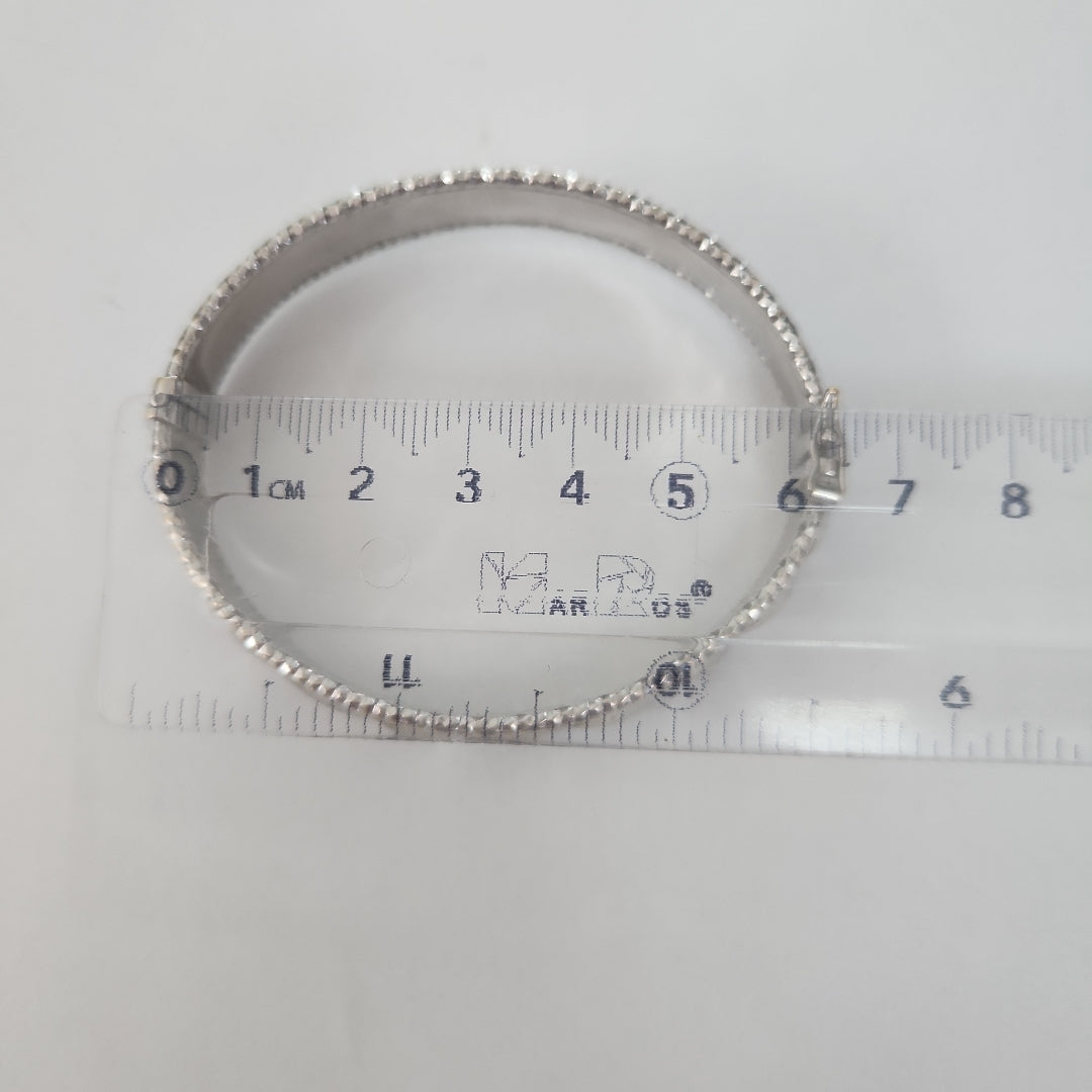 PULSERA RIGIDA ORO BLANCO 14 K 13.6 GRMS (SEMINUEVO)