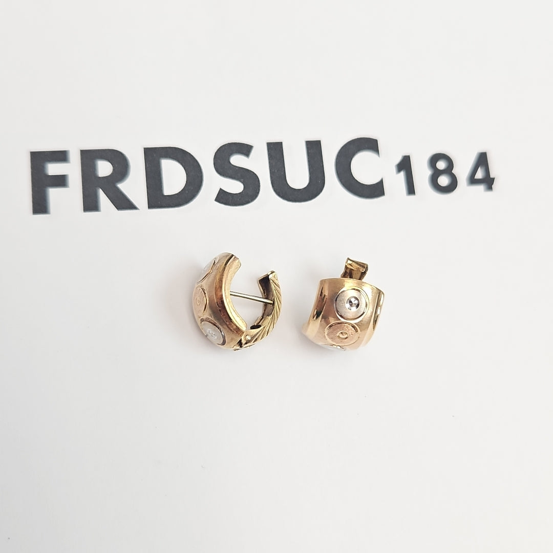 ARETES PAR ORO 14 K 2.9 GRMS (SEMINUEVO)
