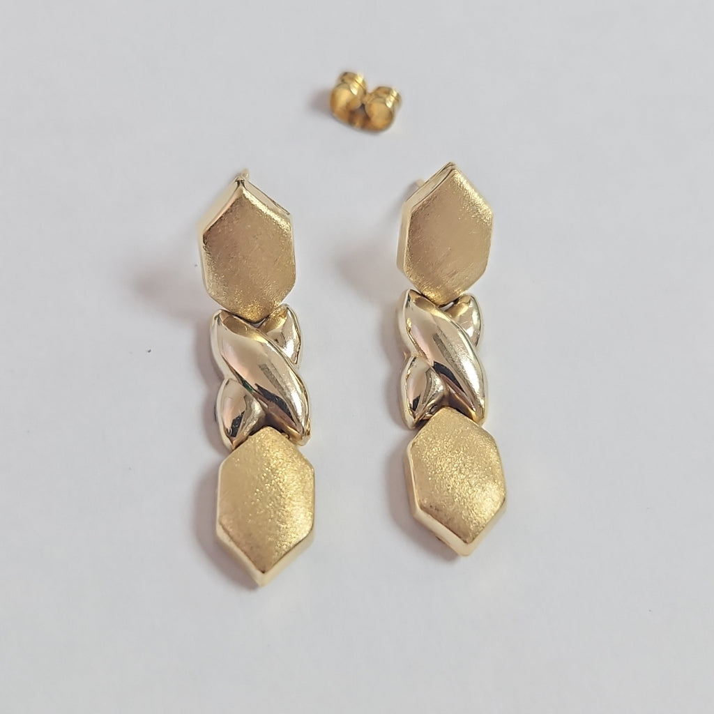 ARETES PAR ORO 14 K 3,20 GRMS (SEMINUEVO)
