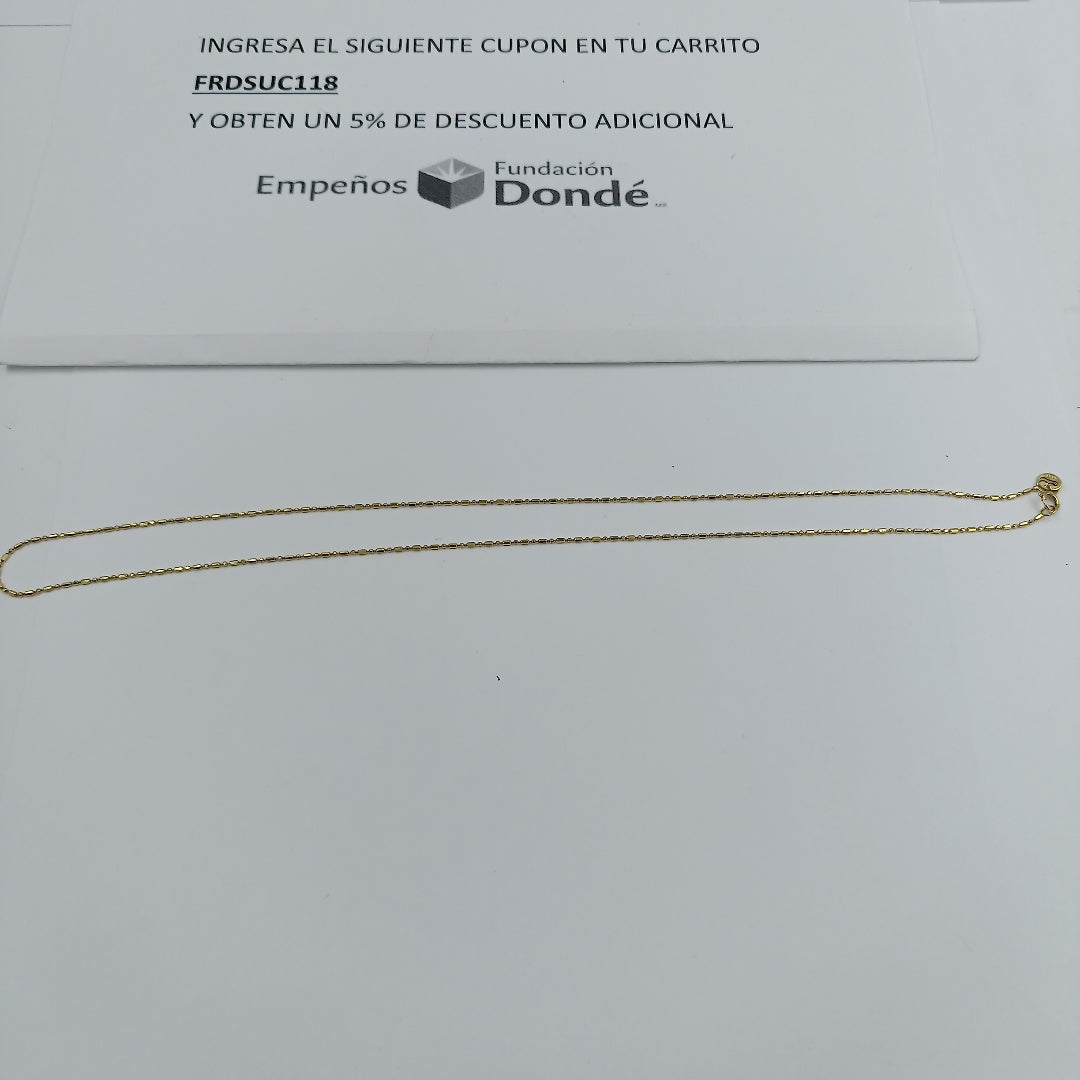CADENA ORO 10 K 1.4 GRMS (SEMINUEVO)
