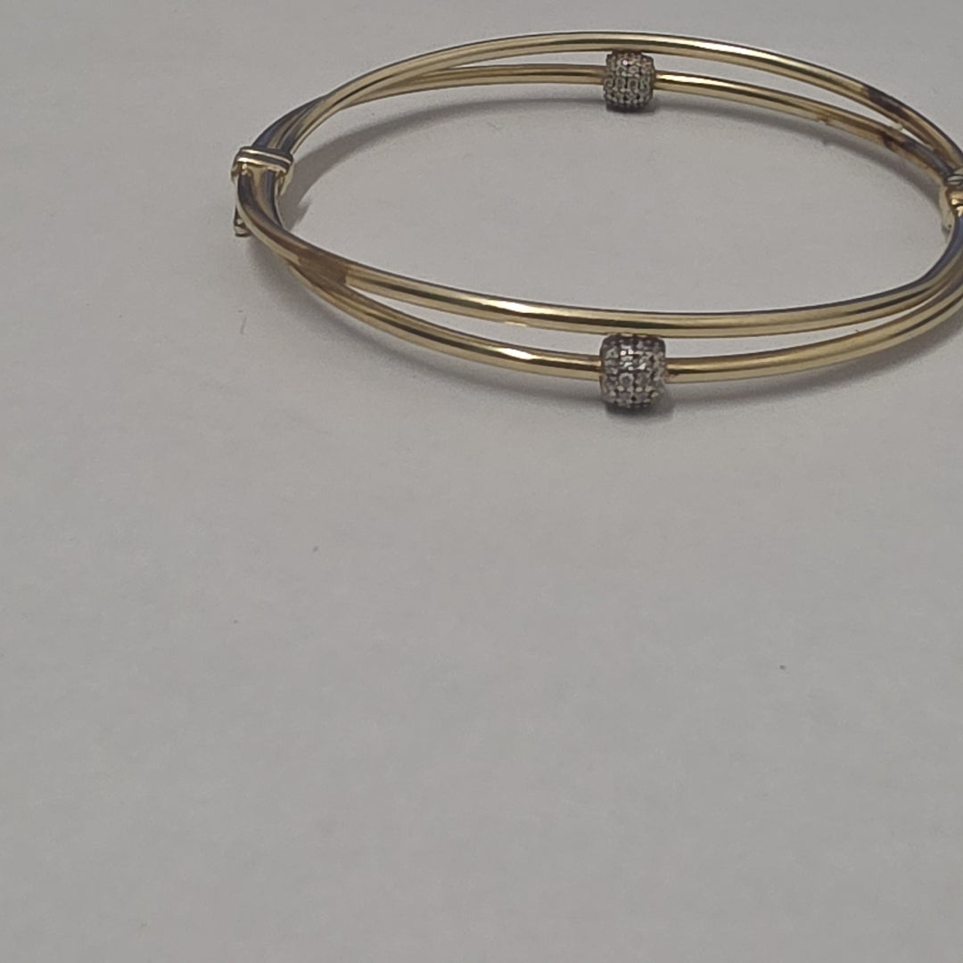 PULSERA RIGIDA ORO 14 K 6.8 GRMS (SEMINUEVO)