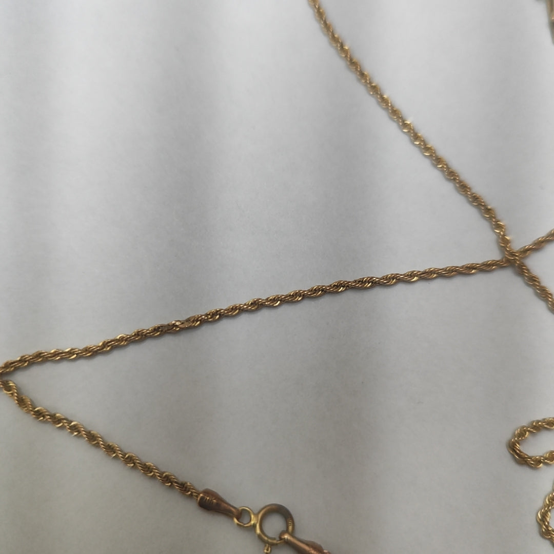 CADENA, CRUCIFIJO ORO 10 K 3.5 GRMS (SEMINUEVO)