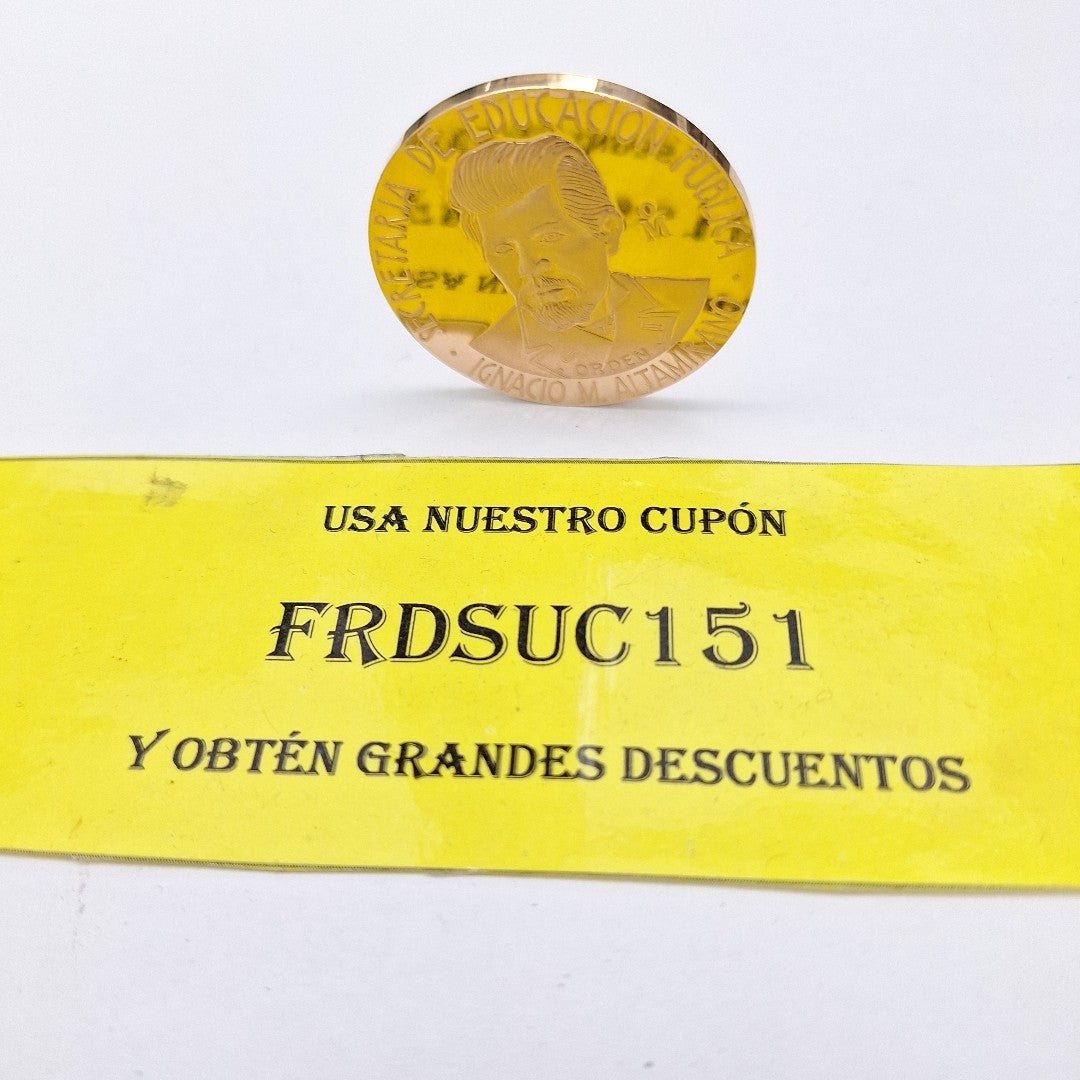 MEDALLA CONMEMORATIVA ORO 21 K 41,90 GRMS (SEMINUEVO)