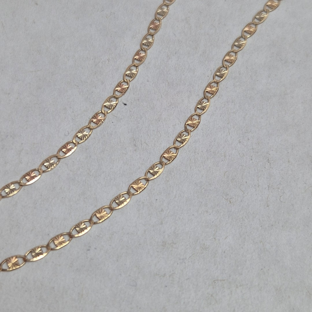 CADENA ORO COMBINADO 10 K 3 GRMS (SEMINUEVO)
