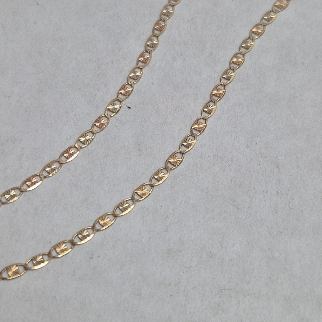 CADENA ORO COMBINADO 10 K 3 GRMS (SEMINUEVO)