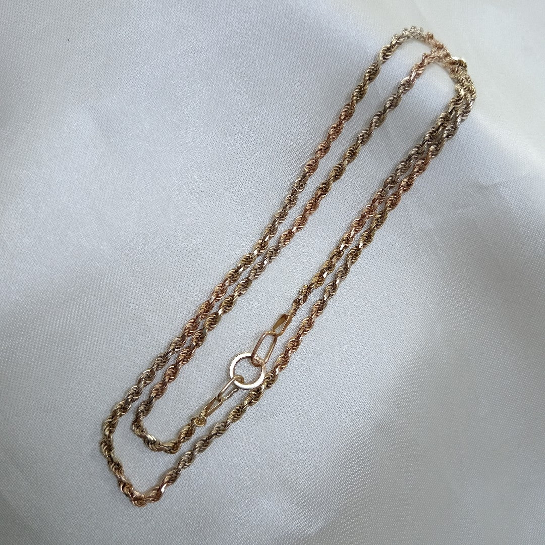 CADENA ORO COMBINADO 14 K 11.7 GRMS (SEMINUEVO)