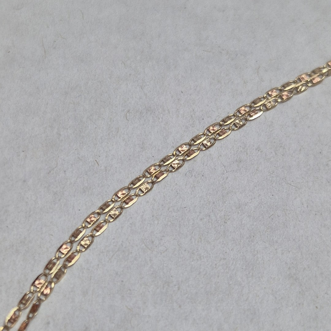 CADENA ORO COMBINADO 10 K 1.4 GRMS (SEMINUEVO)