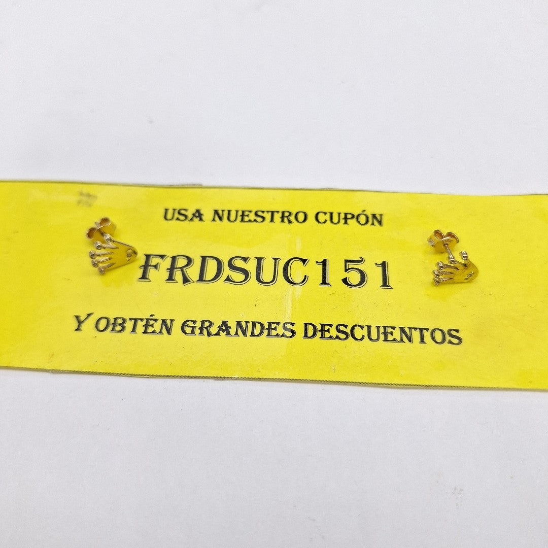 BROQUELES PAR ORO 10 K 1,20 GRMS (SEMINUEVO)