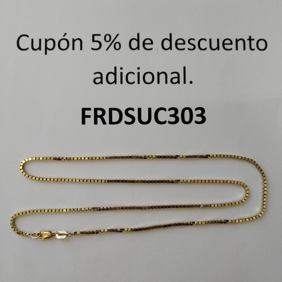 CADENA ORO 14 K 7.8 GRMS (SEMINUEVO)