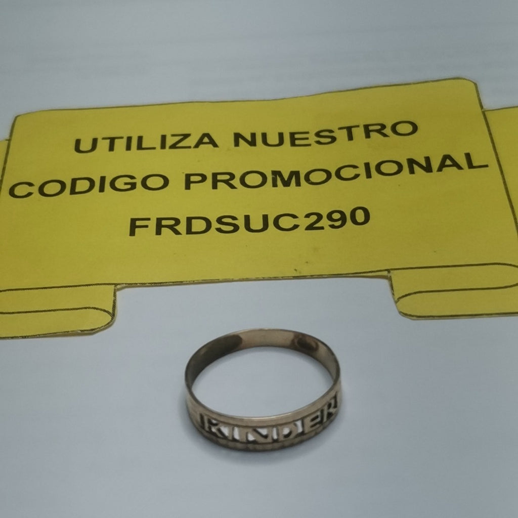 ANILLO DE GRADUACIÓN ORO 10 K 0.7 GRMS (SEMINUEVO)