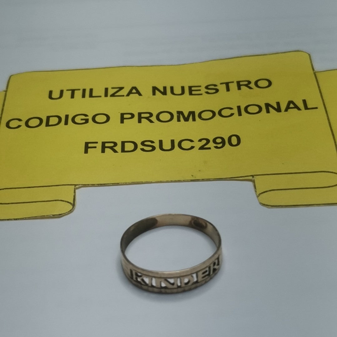 ANILLO DE GRADUACIÓN ORO 10 K 0.7 GRMS (SEMINUEVO)