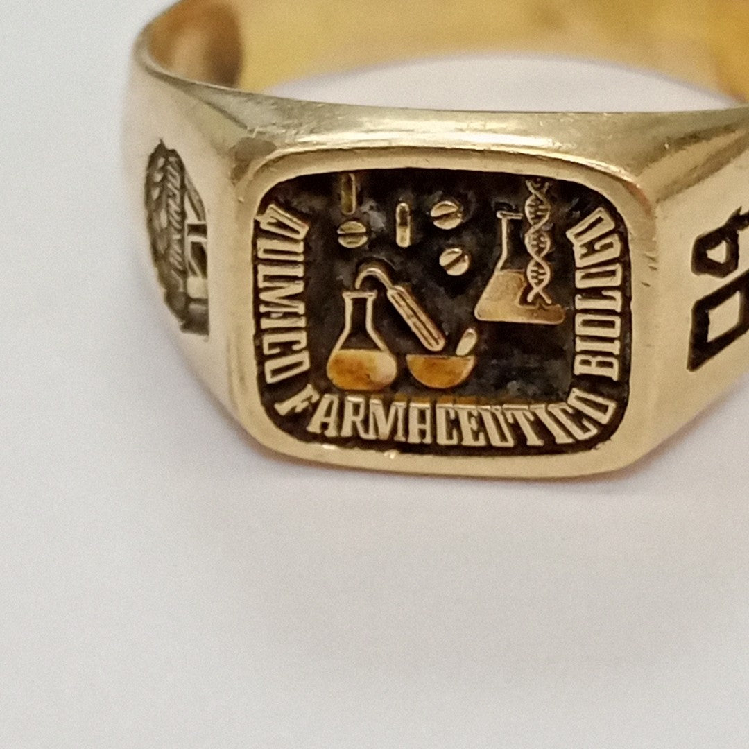 ANILLO DE GRADUACIÓN ORO 14 K 8,50 GRMS (SEMINUEVO)