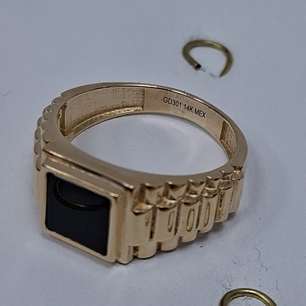 ANILLO C ONIX 14K 11 TALLA 8.4 GR (NUEVO)