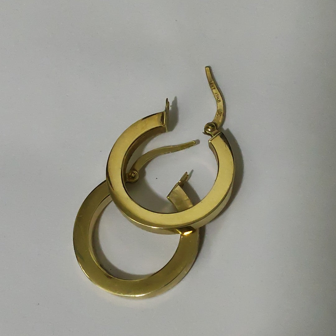 ARRACADAS PAR ORO 14 K 2 GRMS (SEMINUEVO)