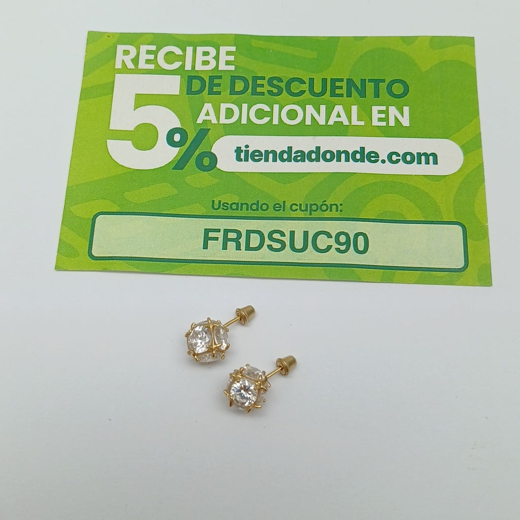 BROQUELES PAR ORO 10 K 3,00 GRMS (SEMINUEVO)