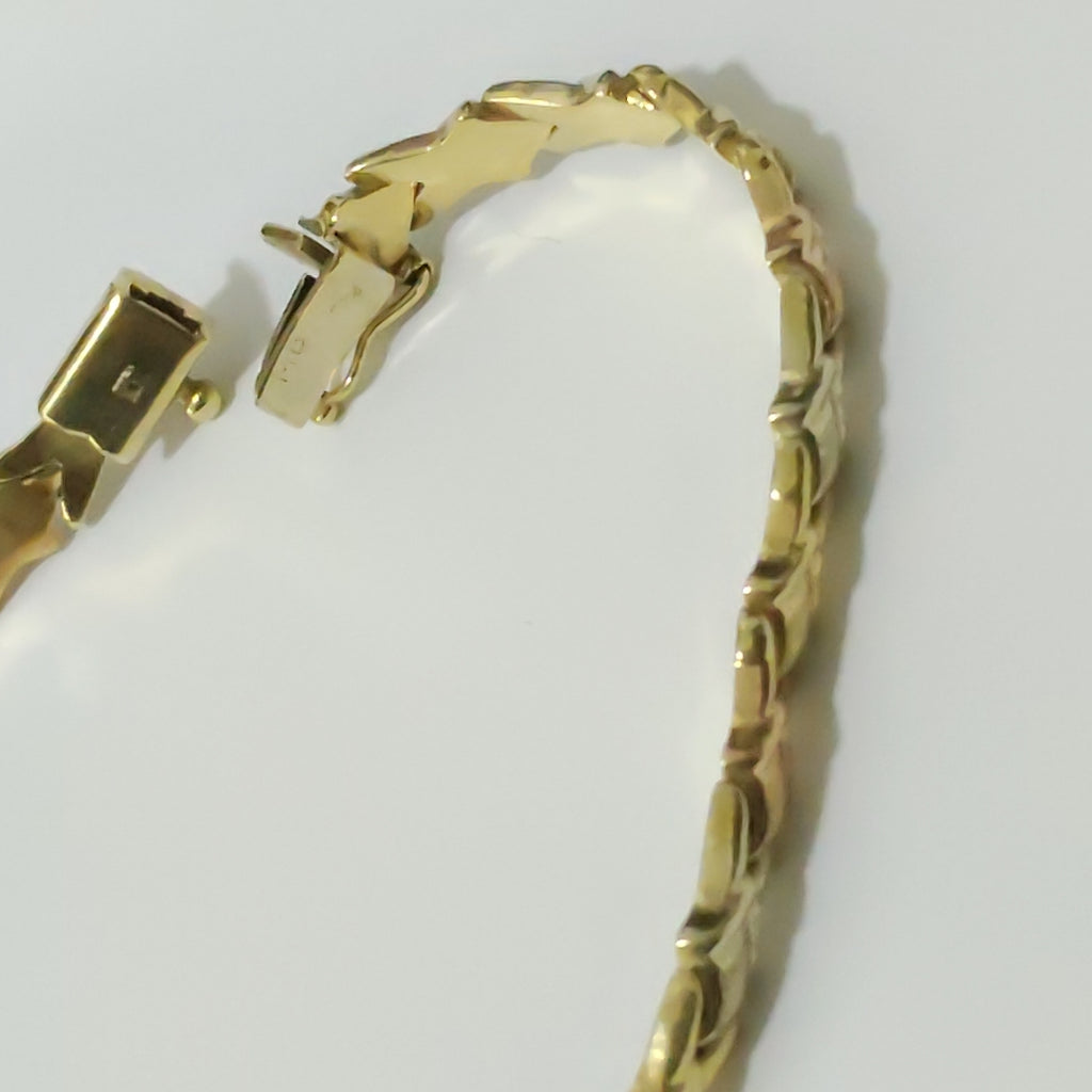 PULSERA ORO COMBINADO 14 K 7,70 GRMS (SEMINUEVO)