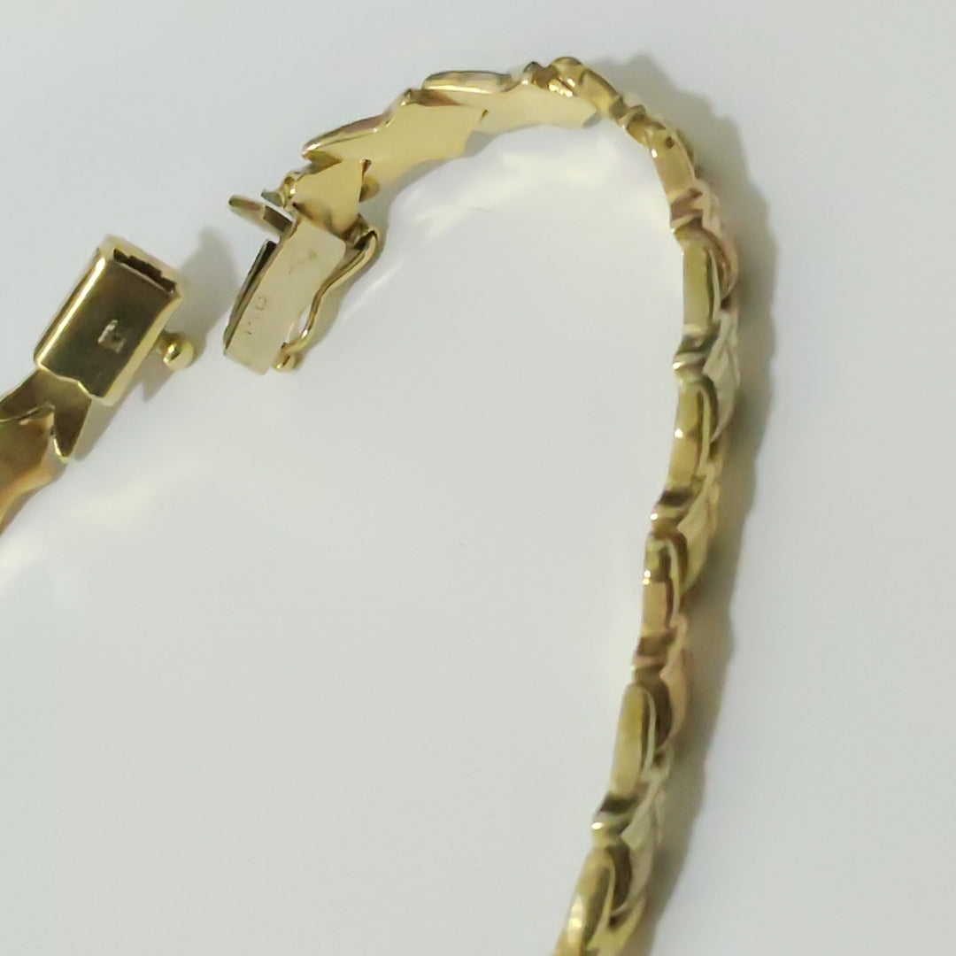 PULSERA ORO COMBINADO 14 K 7,70 GRMS (SEMINUEVO)