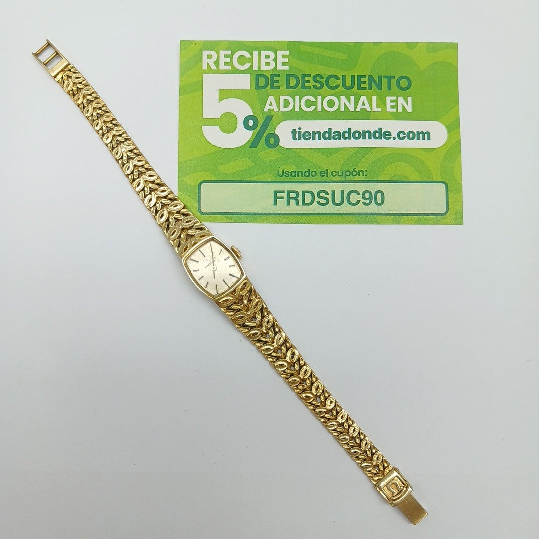 RELOJ CAJA ACERO PULSO ORO ORO 14 K 32.6 GRMS (SEMINUEVO)