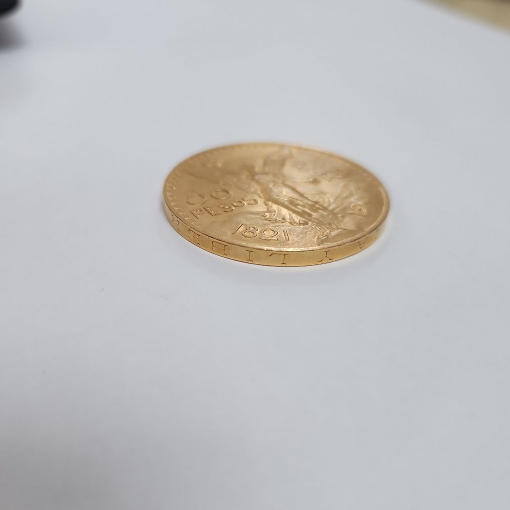 K1 41,60 GRMS 21 K IDENTIFICACIÓN MONEDA NOMINATIVA MONEDAS PESOS 50 PESOS (SEMINUEVO)