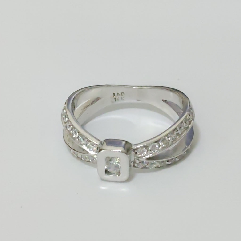 ANILLITO ORO BLANCO 14 K 4,40 GRMS (SEMINUEVO)
