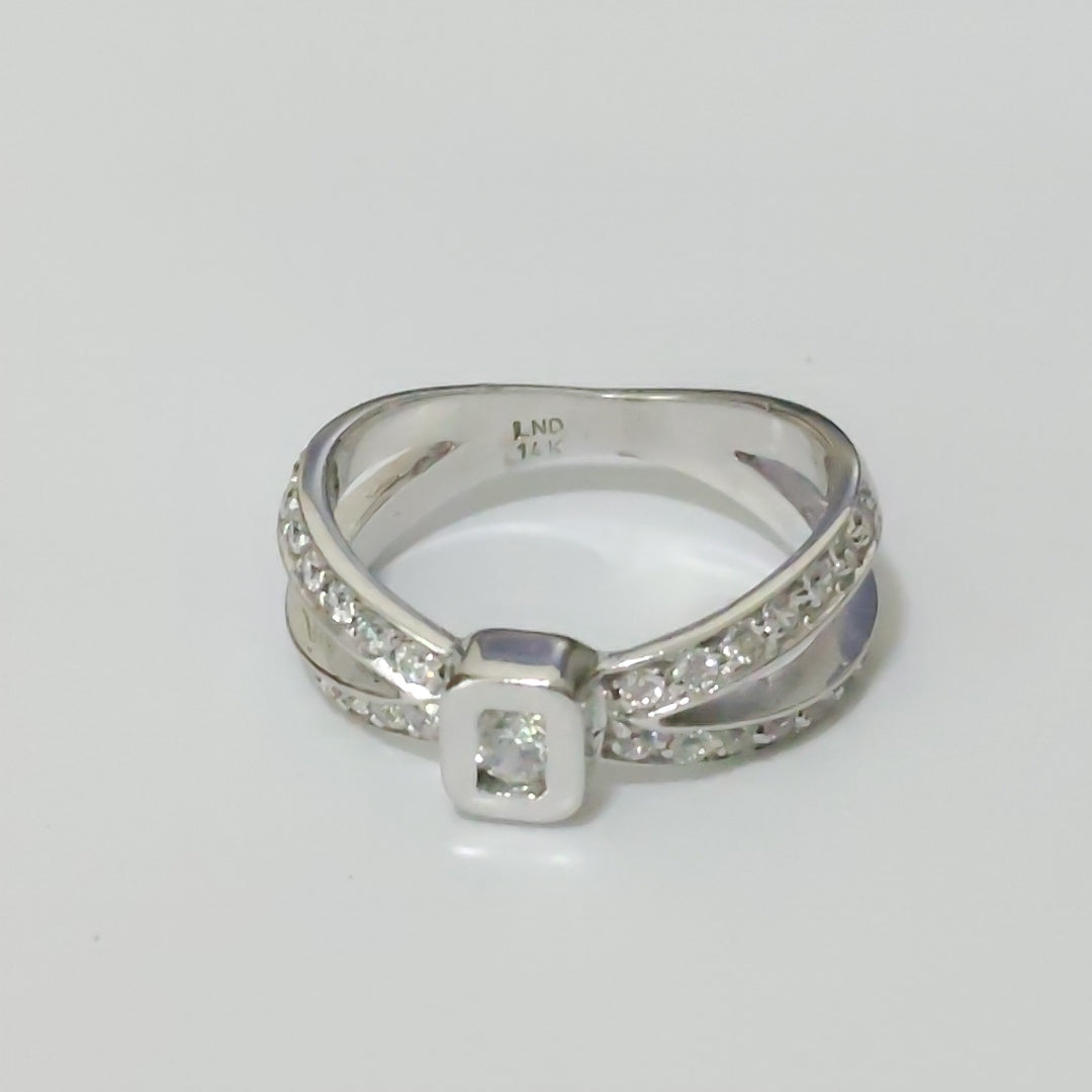 ANILLITO ORO BLANCO 14 K 4,40 GRMS (SEMINUEVO)
