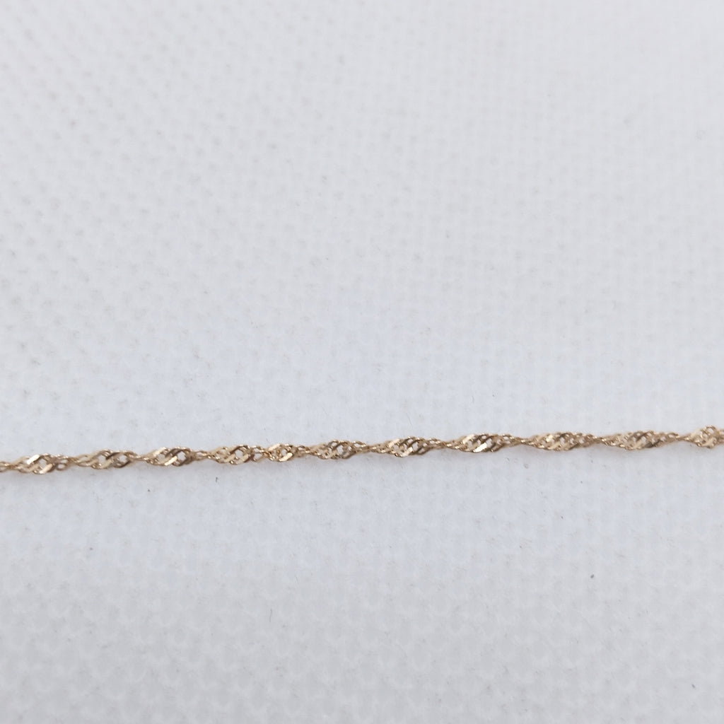 CADENA, MEDALLA RELIGIOSA ORO 10 K 2 GRMS (SEMINUEVO)