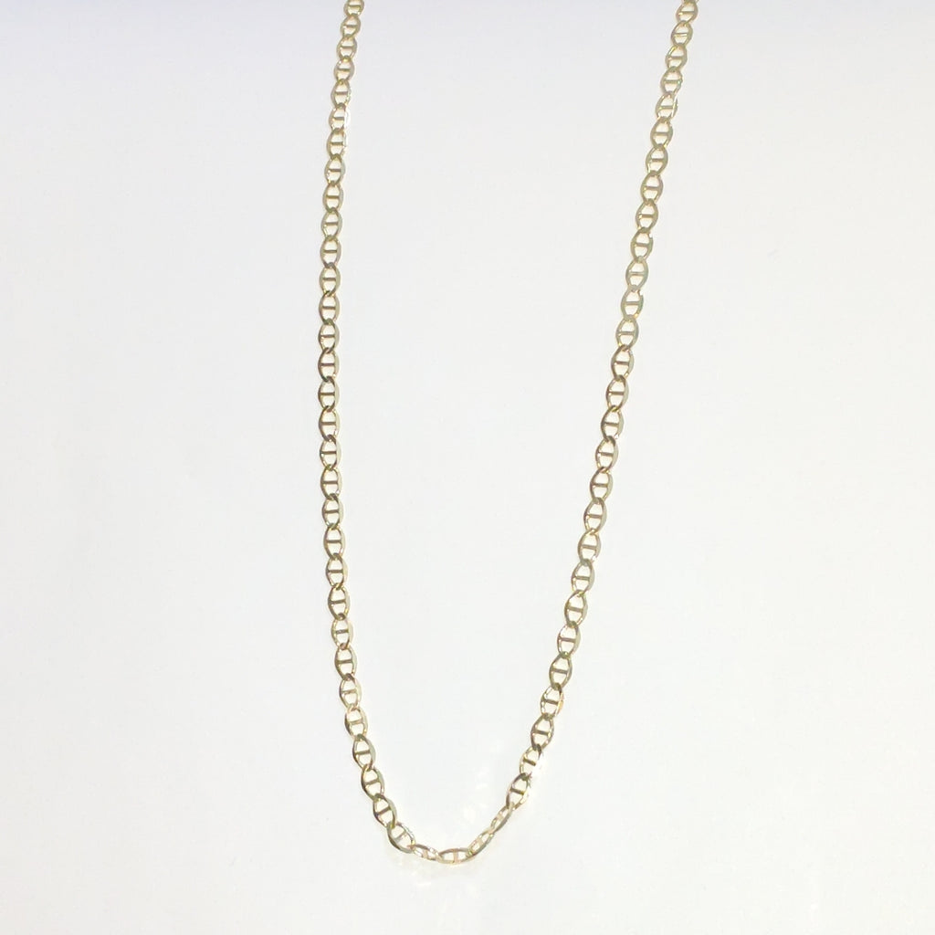 CADENAS TEJIDO MARINERA ORO 14K 55 CM 8.2 GR (NUEVO)