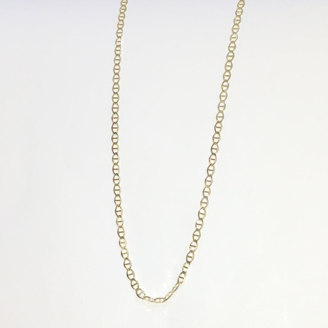 CADENAS TEJIDO MARINERA ORO 14K 55 CM 8.2 GR (NUEVO)