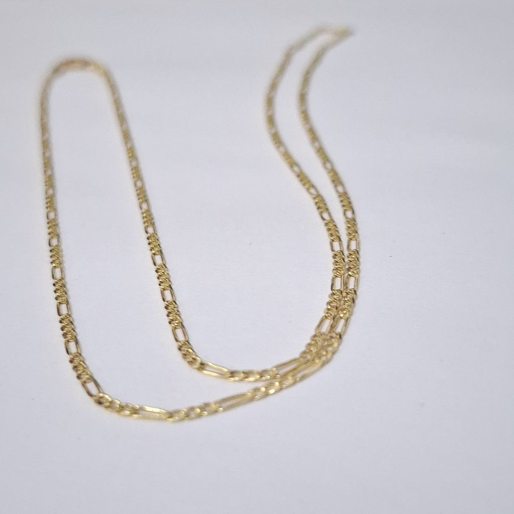CADENAS 3X1 ORO 14K 55 CM 4 GR (NUEVO)