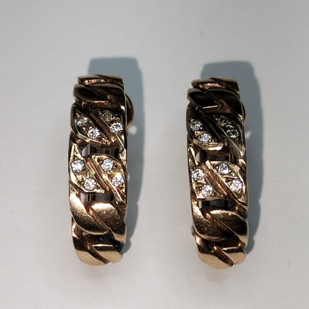 ARETES PAR ORO 14 K 5,40 GRMS (SEMINUEVO)