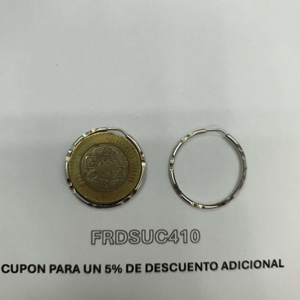 ARRACADAS PAR PLATA 2.3 GRMS (SEMINUEVO)