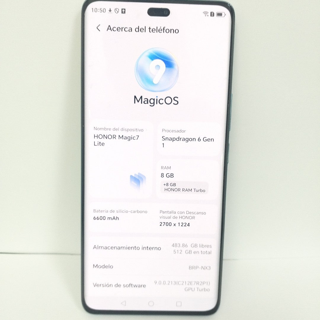 CELULAR HONOR MAGIC 7 LITE BRP-NX3 (2025) 512 GB 8 GB RAM