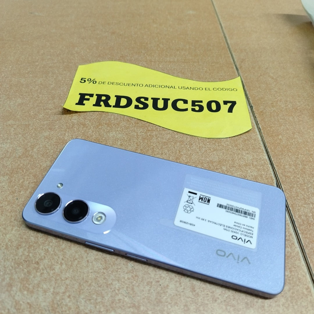 CELULAR VIVO Y04 V2430 (2025) 256 GB 4 GB RAM (SEMINUEVO)