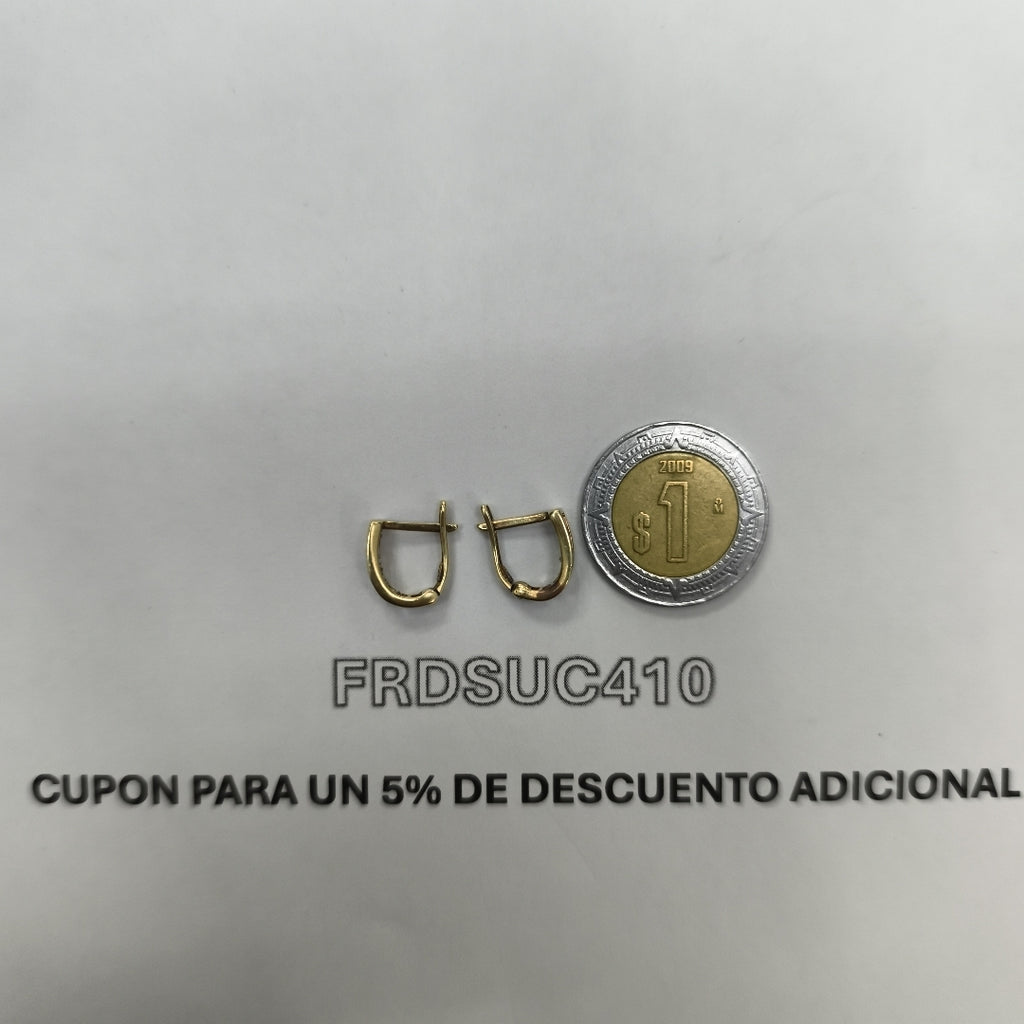 ARRACADAS PAR ORO 14 K 1,60 GRMS (SEMINUEVO)