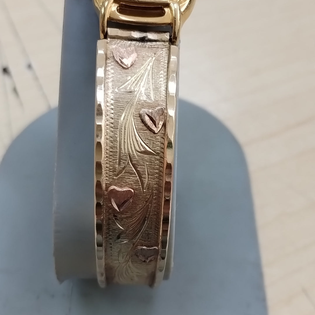 RELOJ CAJA ACERO PULSO ORO ORO 10 K 19.8 GRMS (SEMINUEVO)