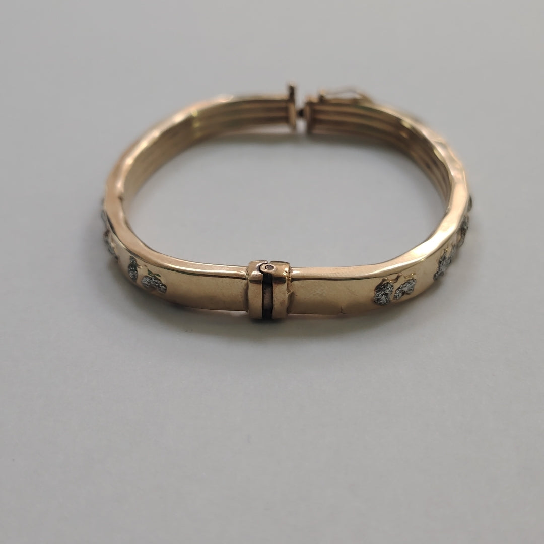 PULSERA RIGIDA ORO 14 K 8.7 GRMS (SEMINUEVO)