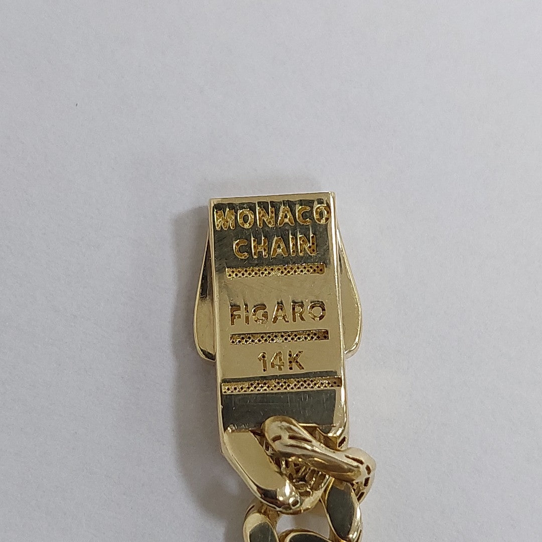 PULSERA MONACO ORO 14K 6.9 (NUEVO)