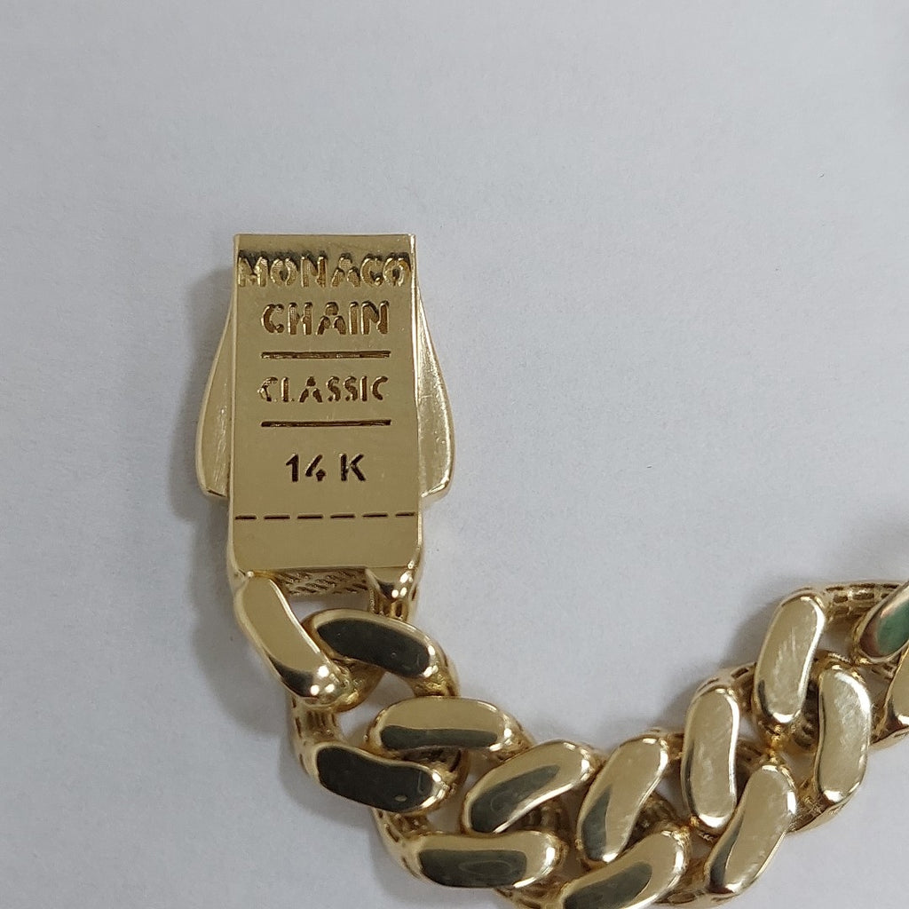 PULSERA MONACO ORO 14K 9.6 (NUEVO)