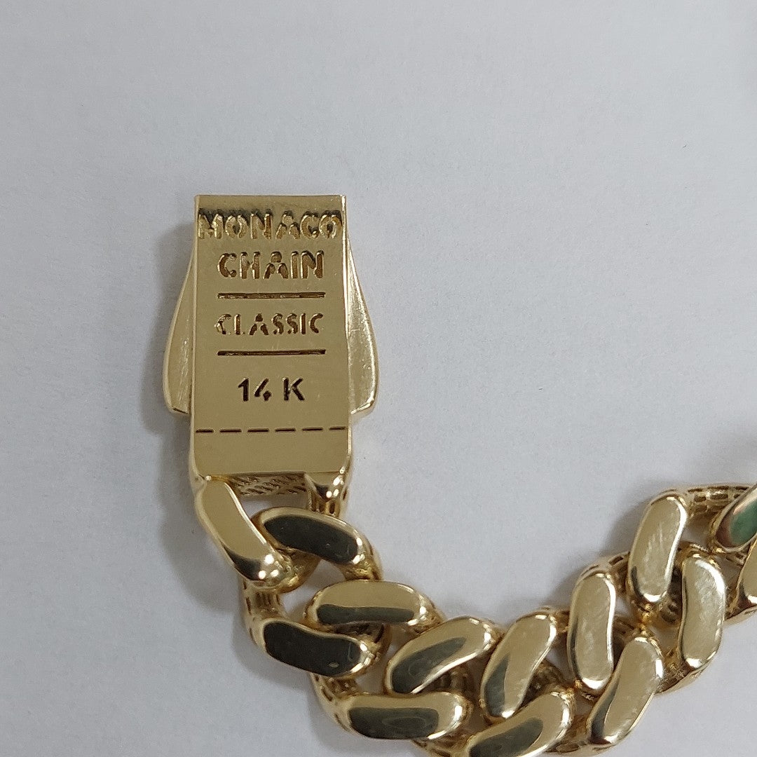 PULSERA MONACO ORO 14K 9.6 (NUEVO)