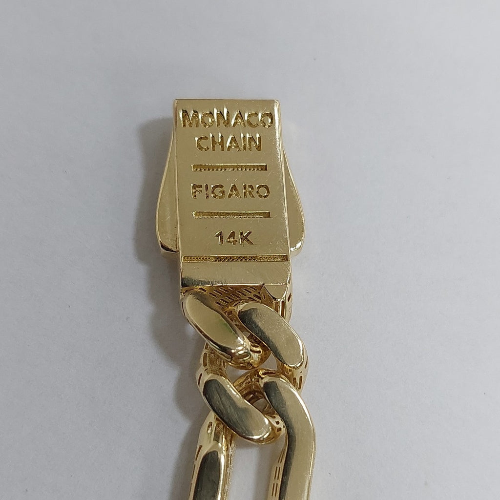 PULSERA CABALLERO MONACO ORO 14K 13.1 (NUEVO)