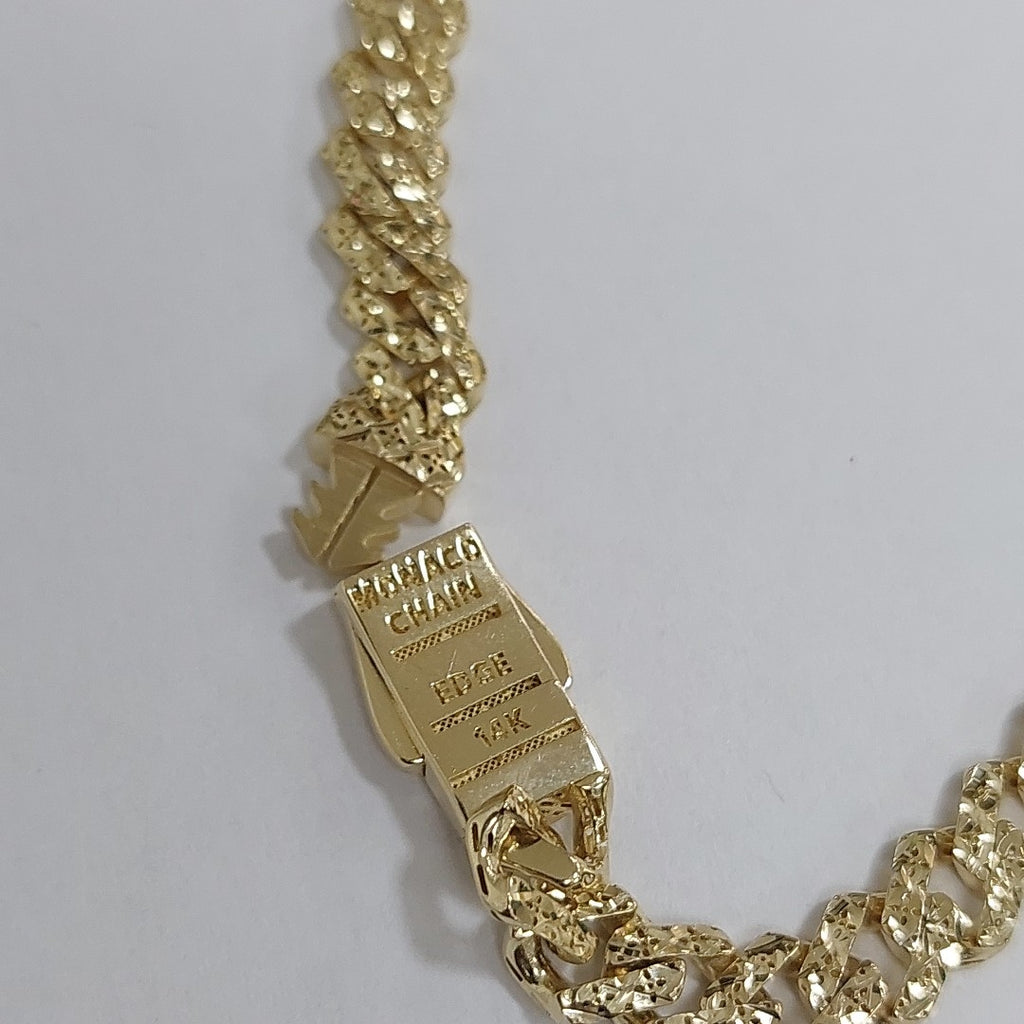 PULSERA CABALLERO MONACO ORO 14K 8.1 (NUEVO)