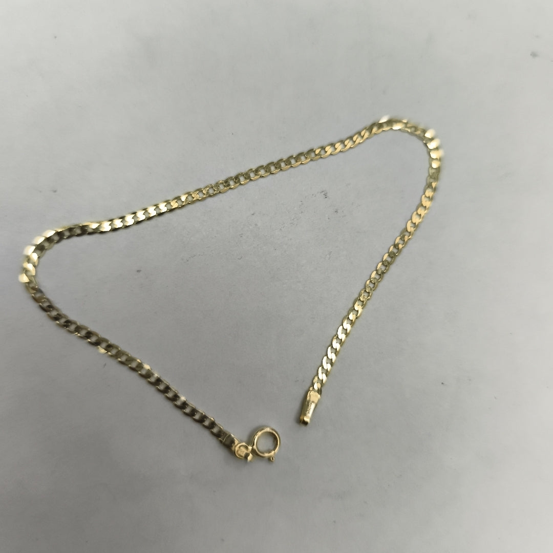 PULSERAS DAMA BARBADA AMARILLA ORO 14K 1.2 (NUEVO)
