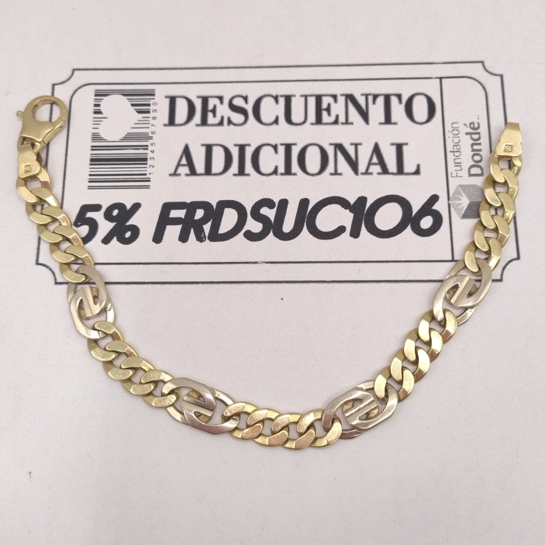 PULSERA ORO,ORO BLANCO 14 K 28,70 GRMS (SEMINUEVO)