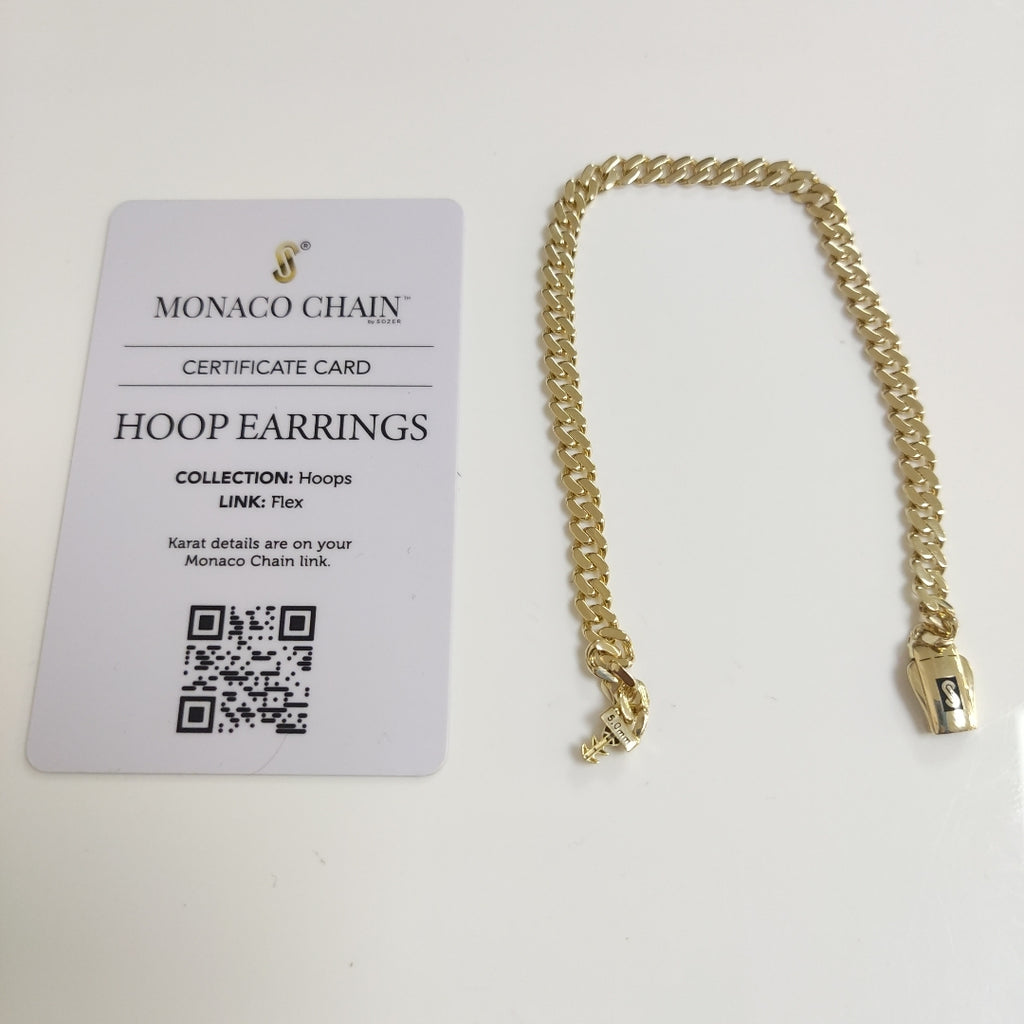 PULSERA CABALLERO MONACO ORO 14K 5.8 (NUEVO)